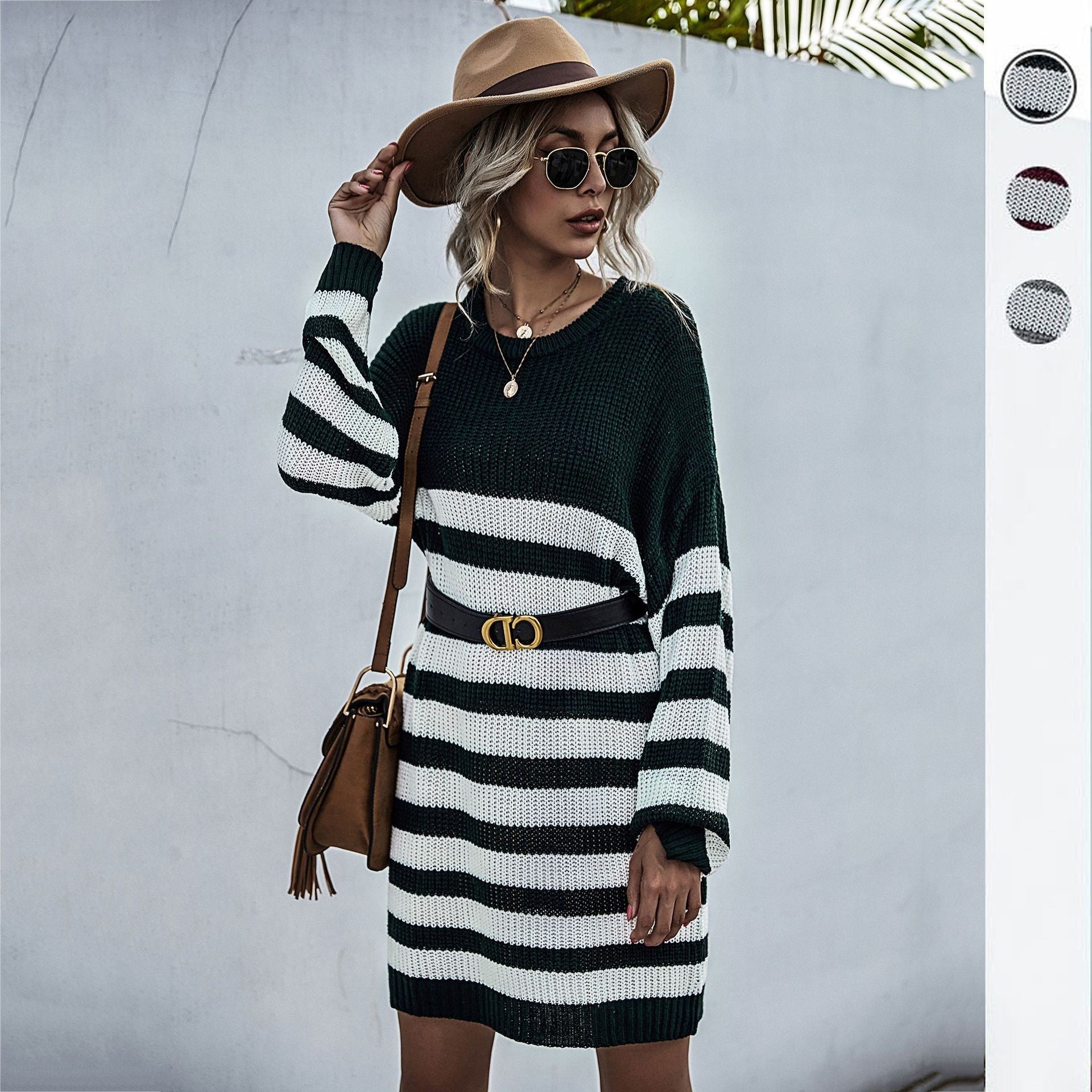Damen Strickkleid mit lässigem Oversized-Schnitt WW