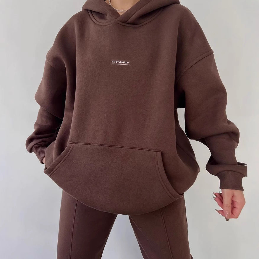 Damen Oversized Sweatshirt und passende Jogginghose Set WW