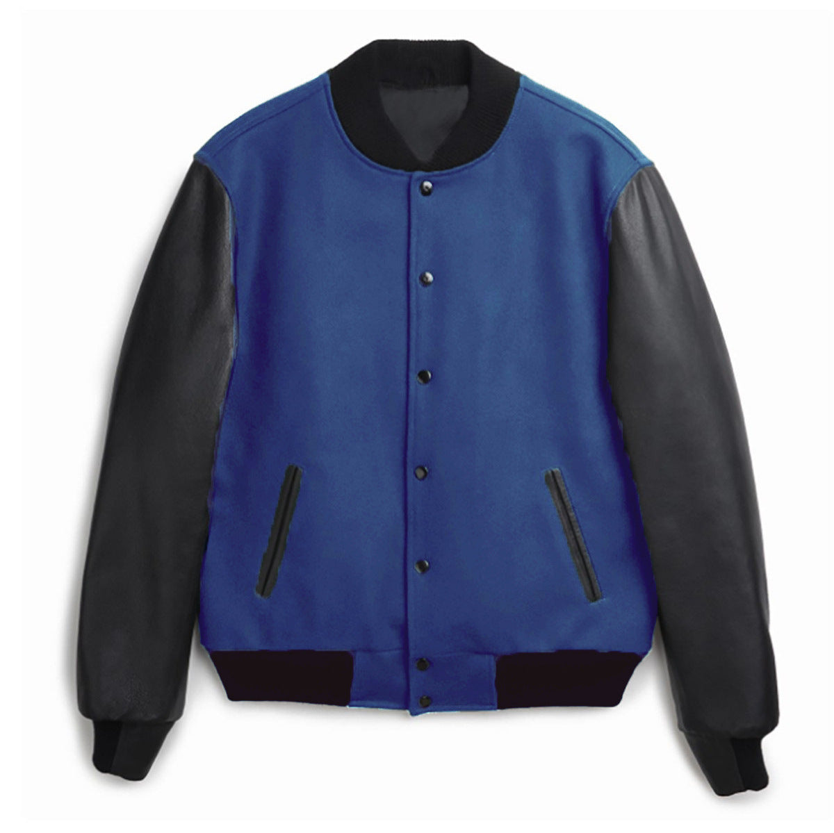 Herren Freizeit-Bomberjacke mit kontrastierenden Ärmeln und praktischen Taschen WW