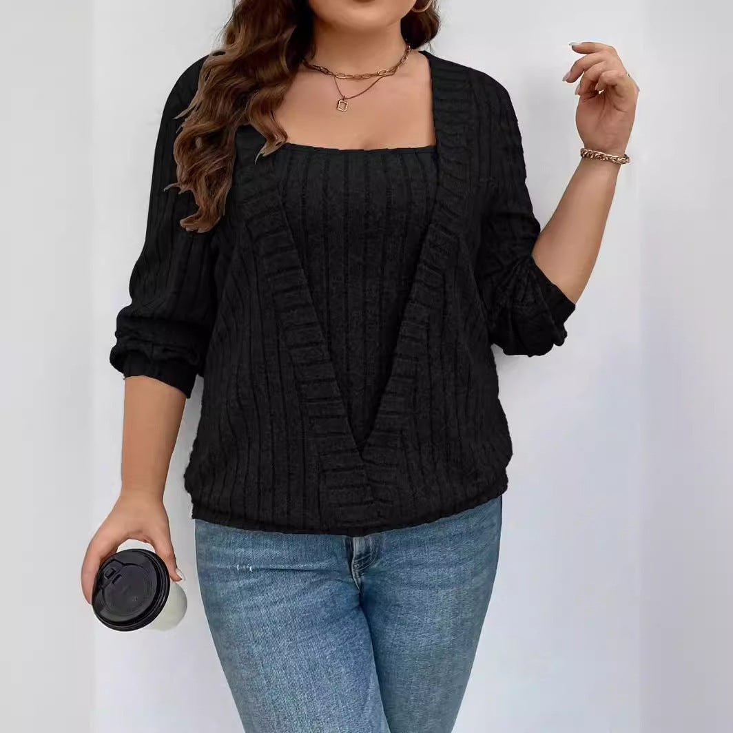 Damen vielseitige Strickjacke mit eleganter Rippenstruktur WW