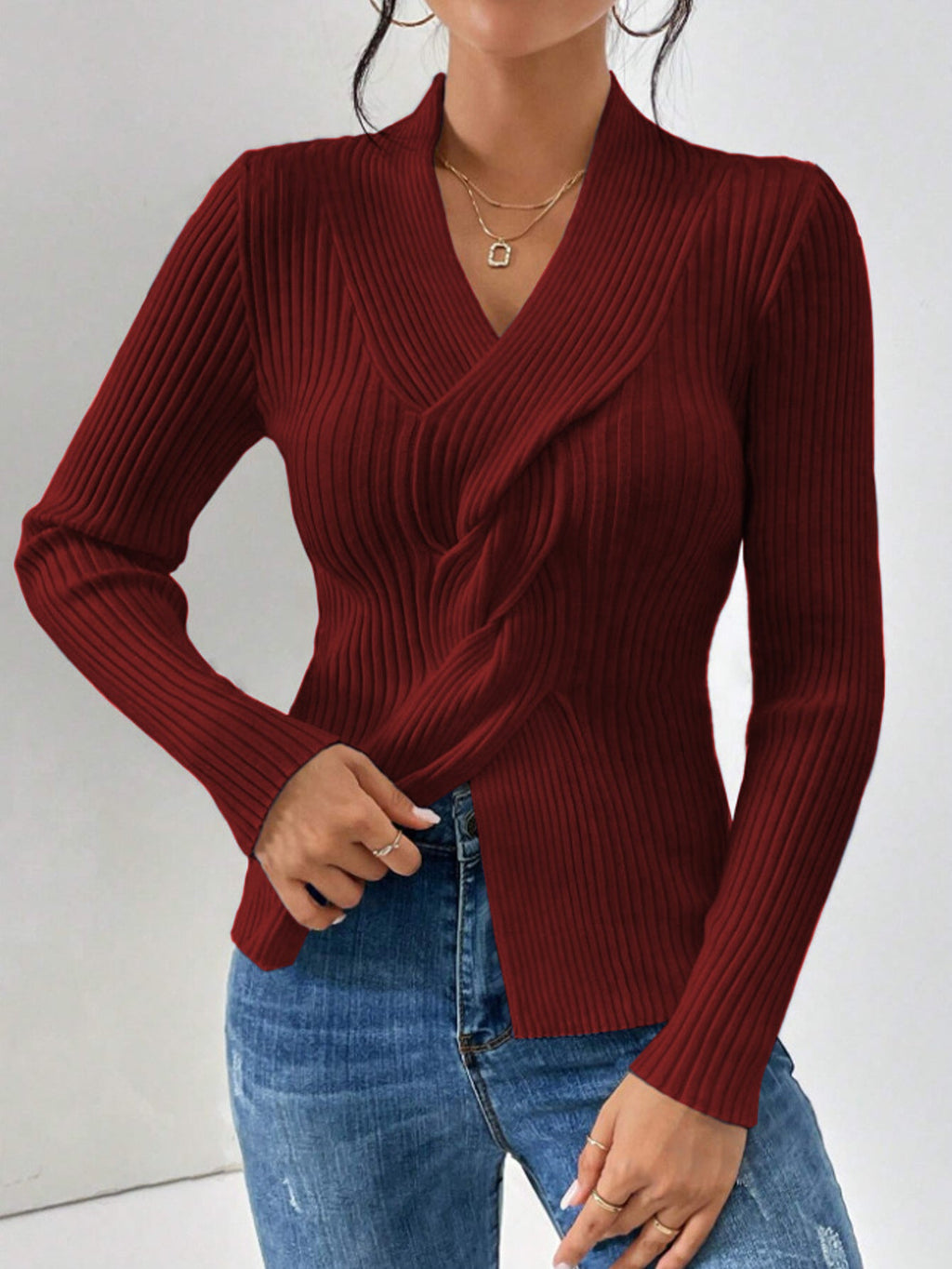 Damen eleganter Strickblazer WW