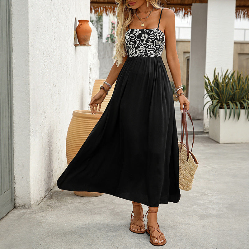 Damen Maxikleid mit floralem Oberteil und festlichem Schnitt WW