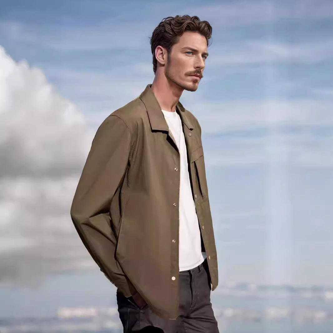 Herren lässige Arbeitsjacke mit funktionalen Taschenelementen WW