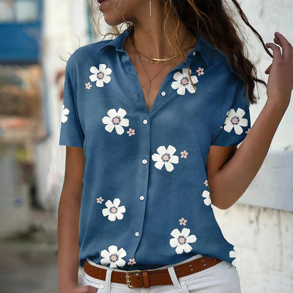 Damen Bluse mit floralem Design WW
