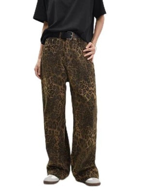 Damen weit geschnittene Haremshose im Wildleder-Look WW