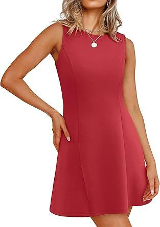 Damen ärmelloses A-Linien Kleid mit zeitlosem Schnitt WW