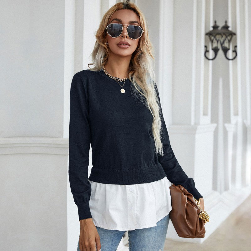 Damen Fashion Pullover mit innovativem Lagen-Look WW