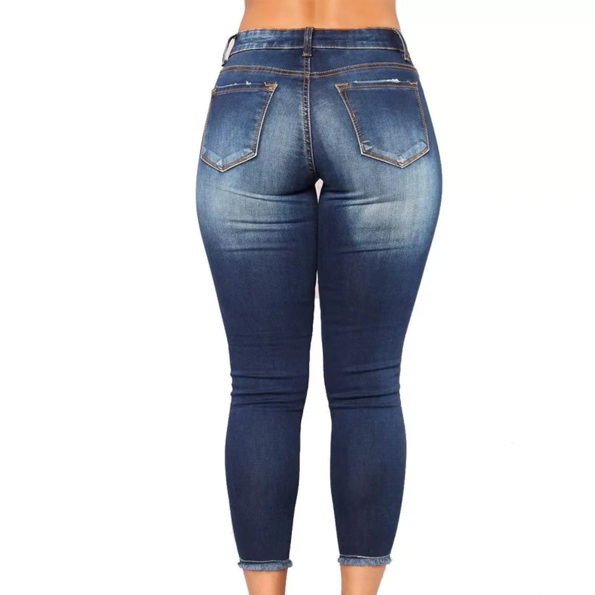 Damen Skinny Jeans mit modischen Destroyed-Details WW