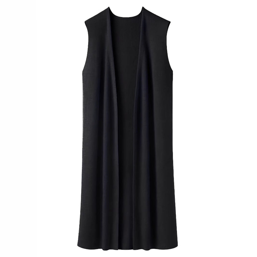 Damen elegante ärmellose Strickweste WW