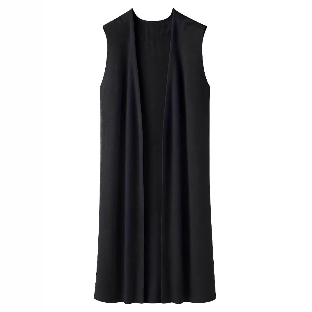 Damen elegante ärmellose Strickweste WW