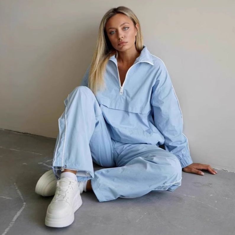 Damen Sportliche Jacke mit kurzem Reißverschluss und praktischen Taschen WW