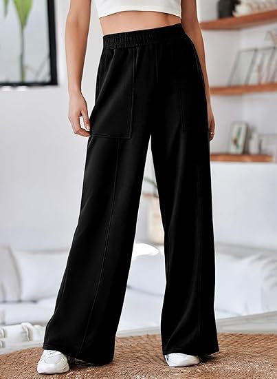 Damen Relaxed Fit Weite Hosen WW