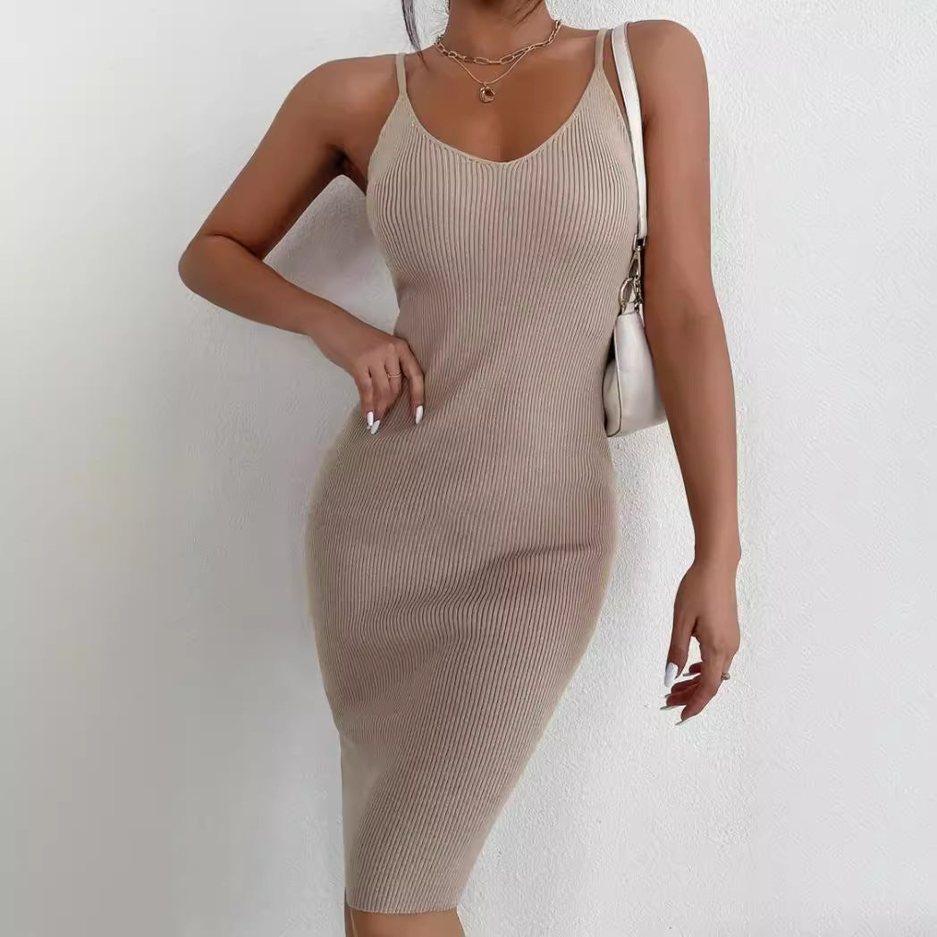 Damen Strickkleid mit figurbetontem Schnitt WW