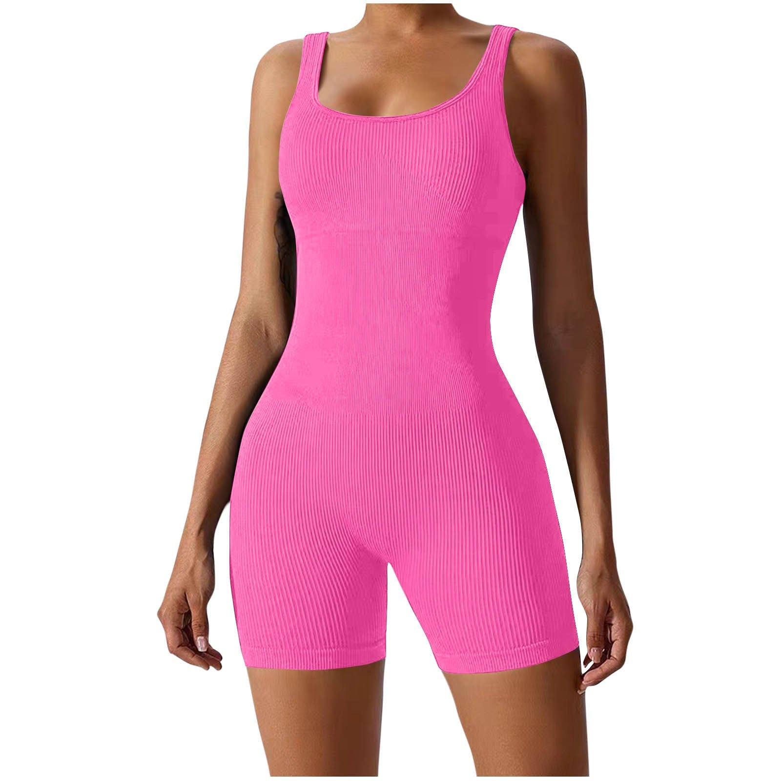 Damen Figurbetonter Sport-Bodysuit mit Rippstruktur WW