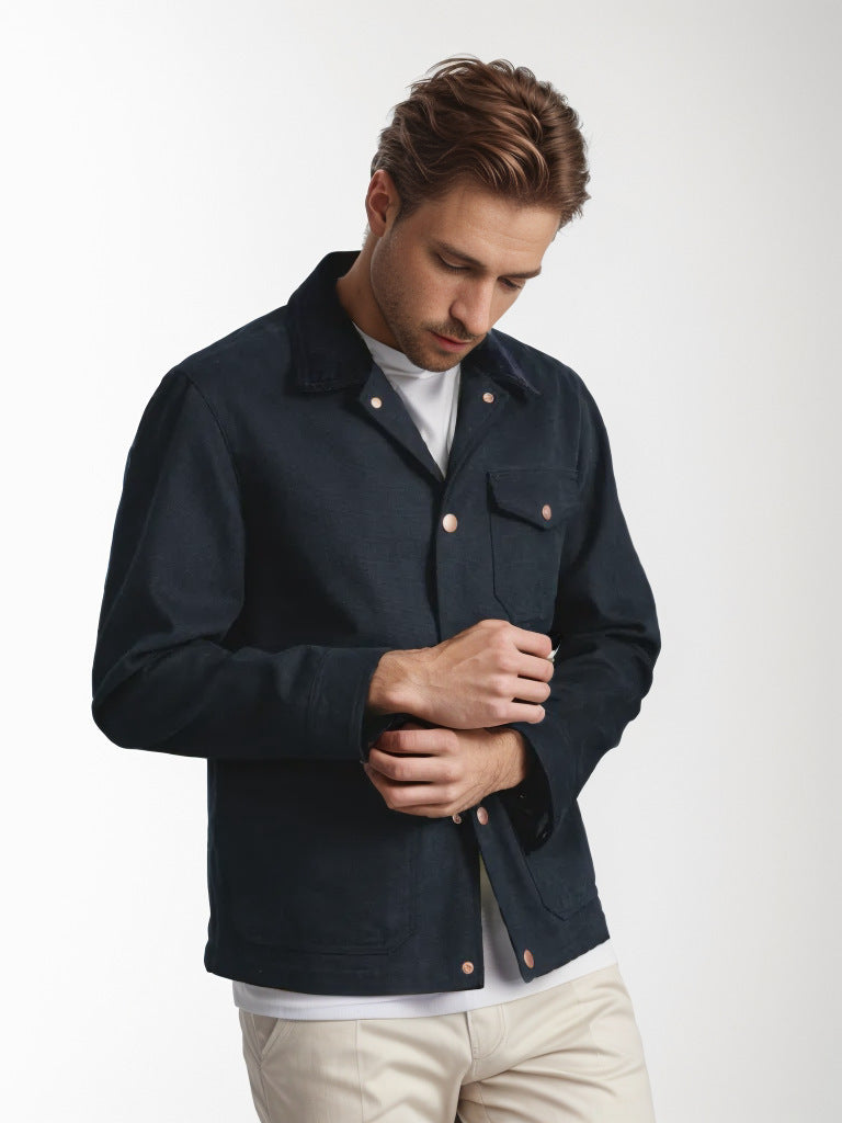 Herren lässige Jacke im Workwear-Stil mit praktischen Taschen WW