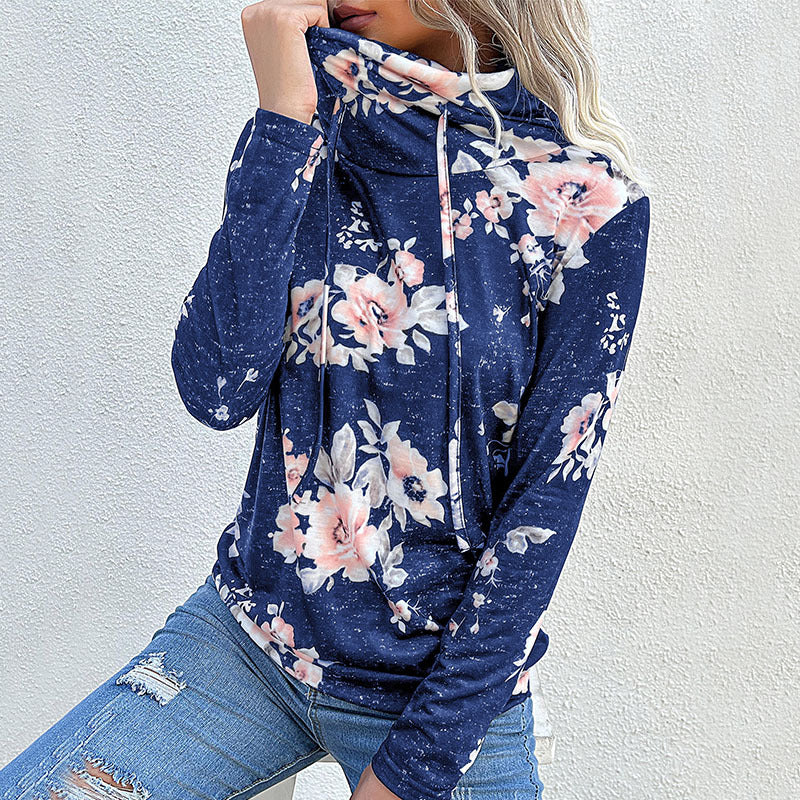 Damen Kapuzenpullover mit floralem Design und modernem Schnitt WW
