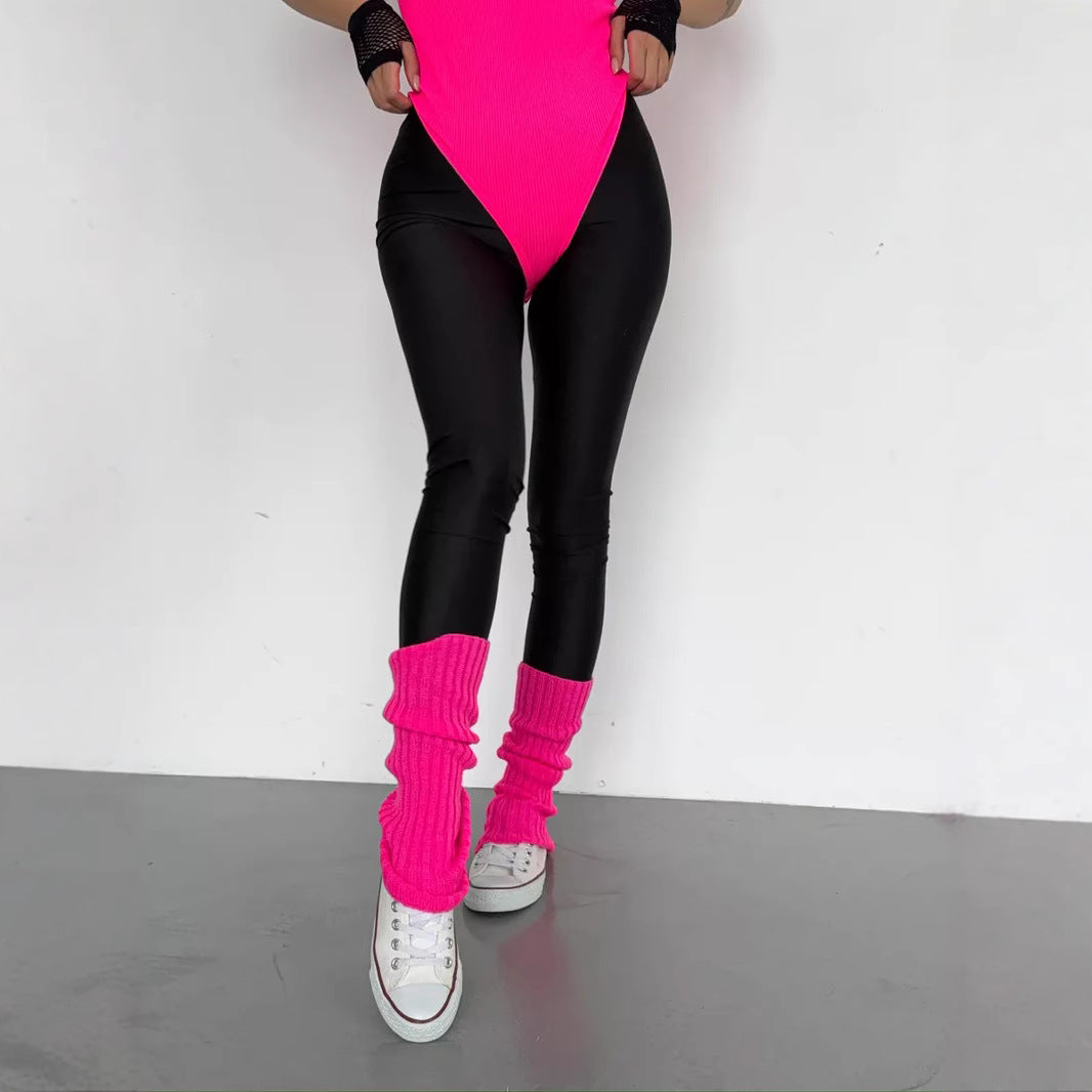 Damen Hochglänzende Sportleggings mit hohem Bund und optimaler Passform WW