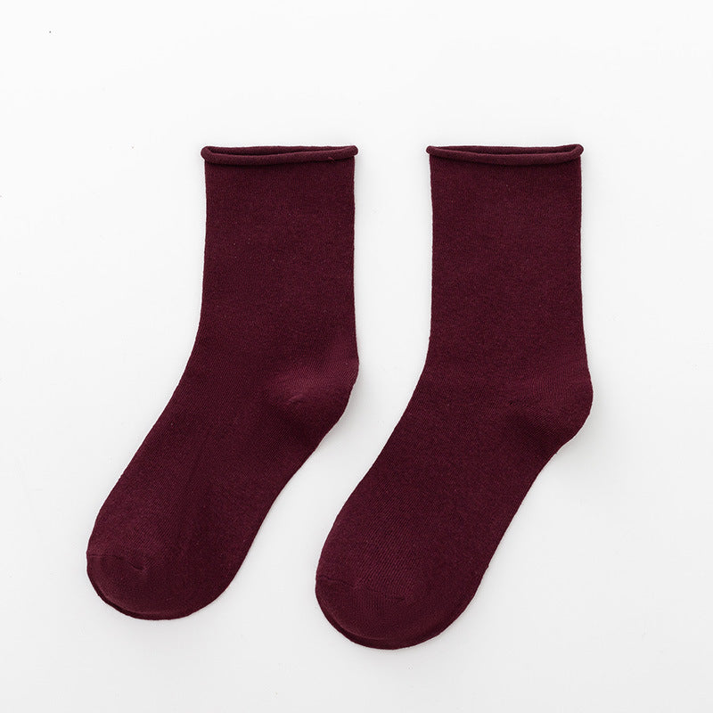 Damen Komfortable Baumwollsocken im klassischen Stil WW