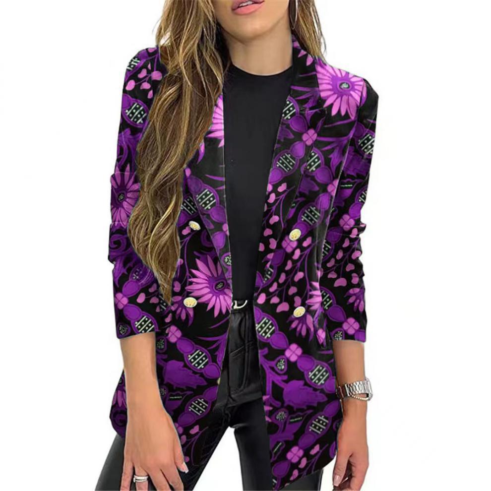 Damen Eleganter Blazer mit floralem Muster WW