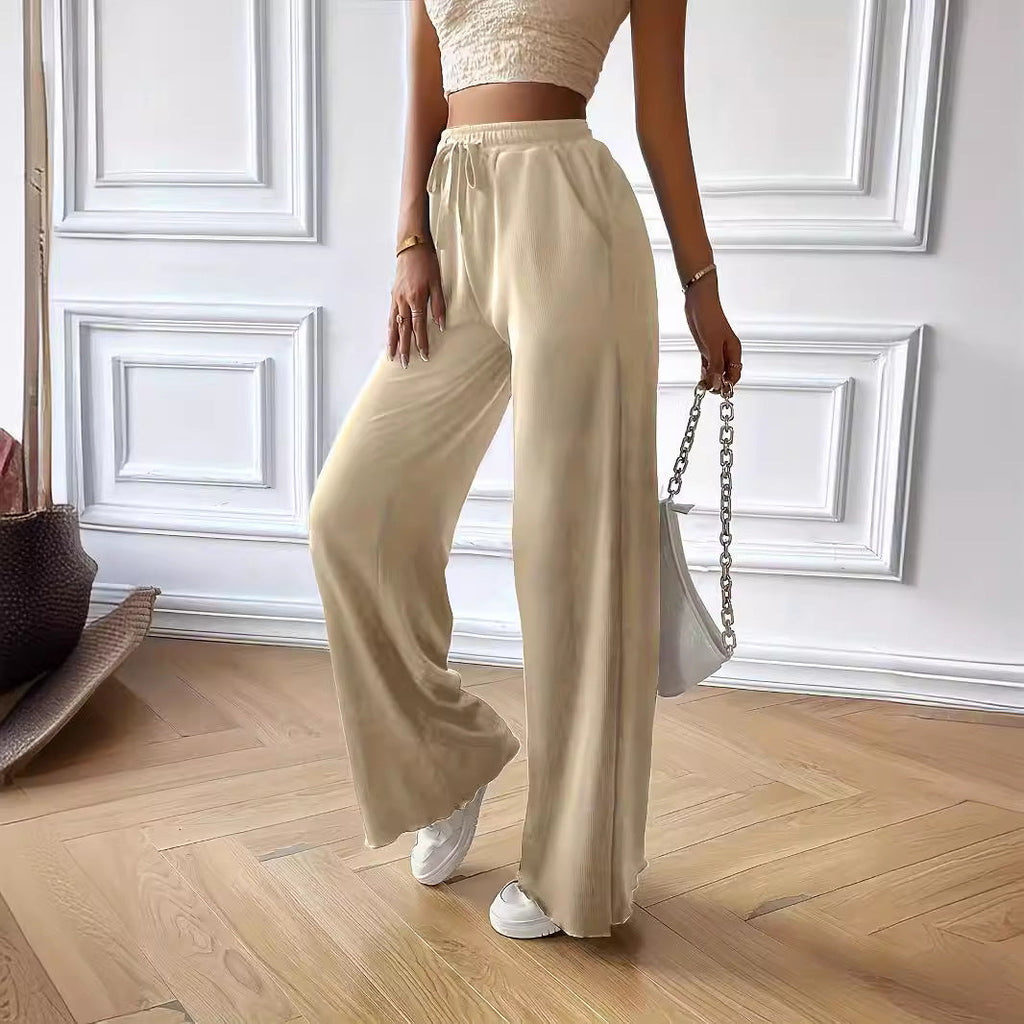 Damen Fließende Weite Bein Hose WW