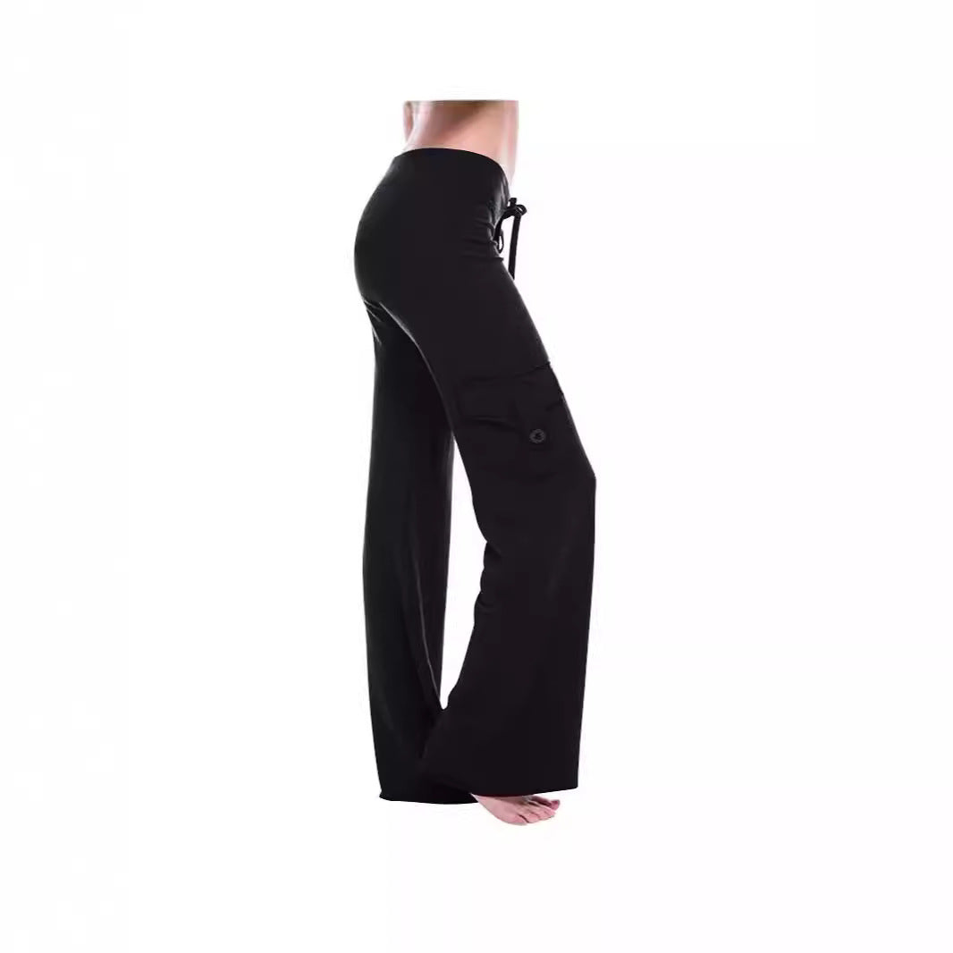 Damen Bequeme Freizeithose mit seitlichen Taschen und elastischem Bund WW