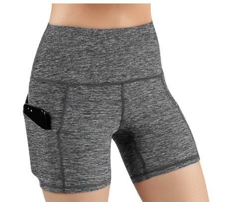 Damen Sportliche Hochtaillierte Shorts WW