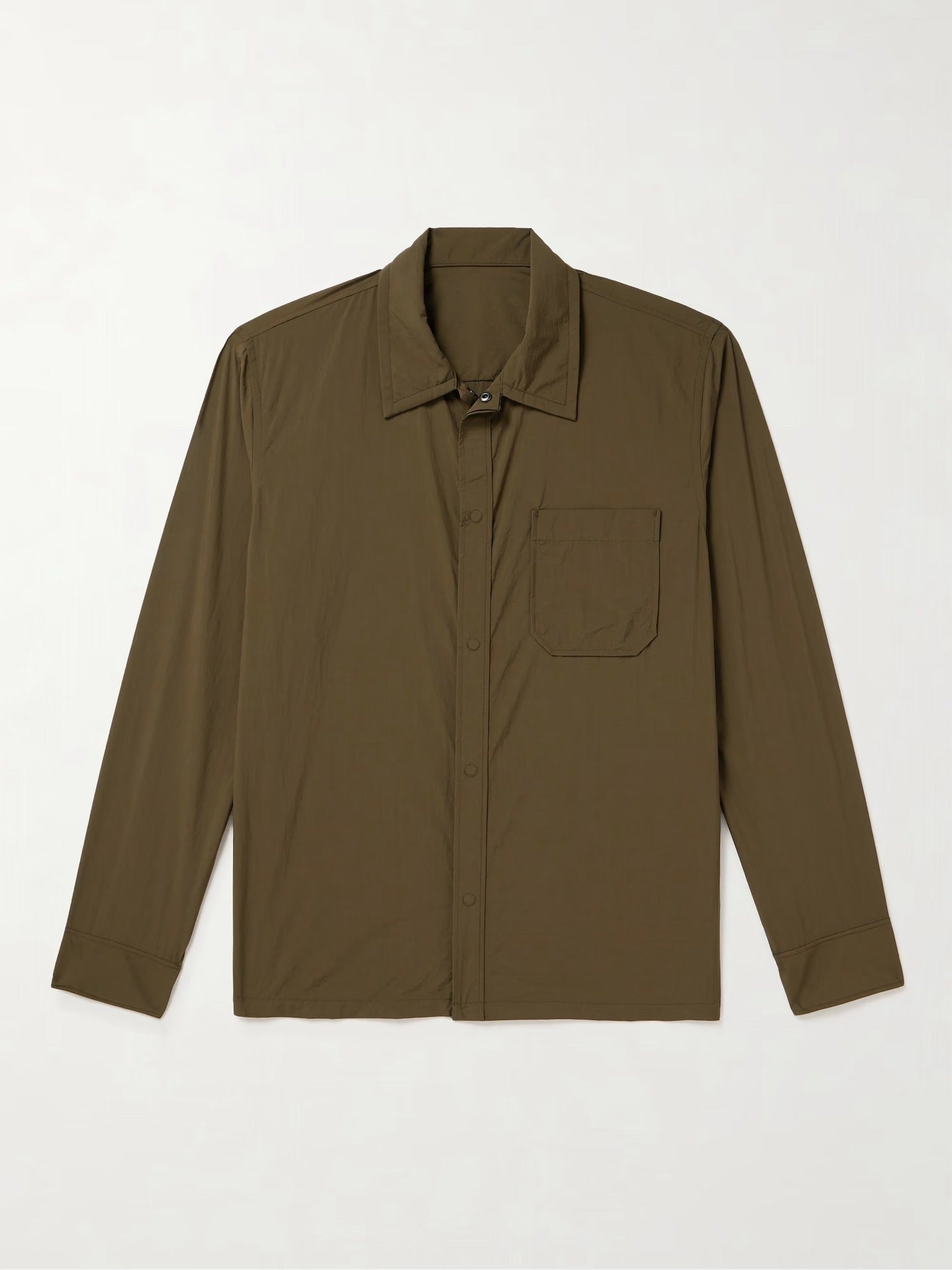 Herren lässige Langarm-Hemdjacke im minimalistischen Design WW