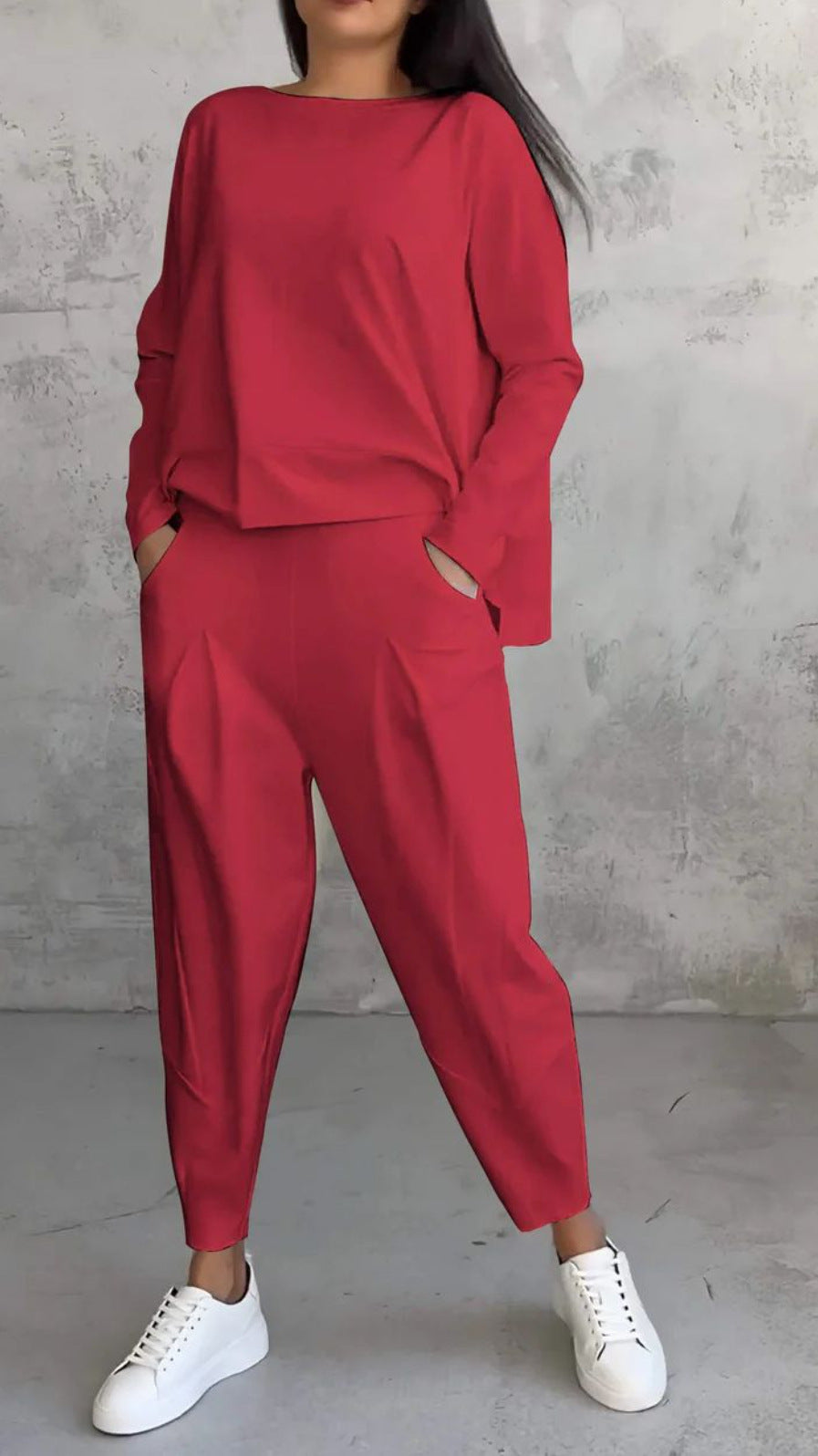 Damen lässiges Zweiteiliges Set aus hochwertiger Viskose WW