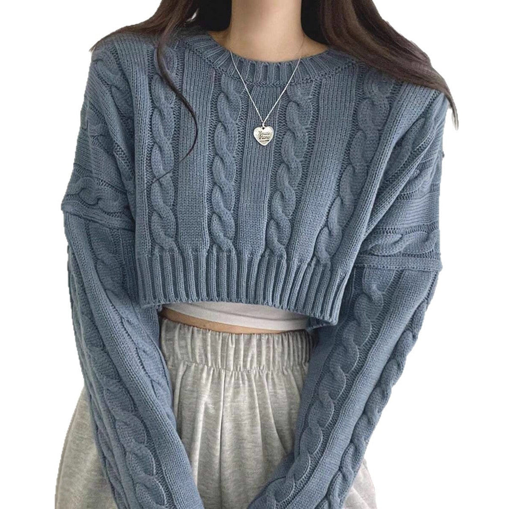 Damen Strickpullover mit strukturierter Kabeloptik WW