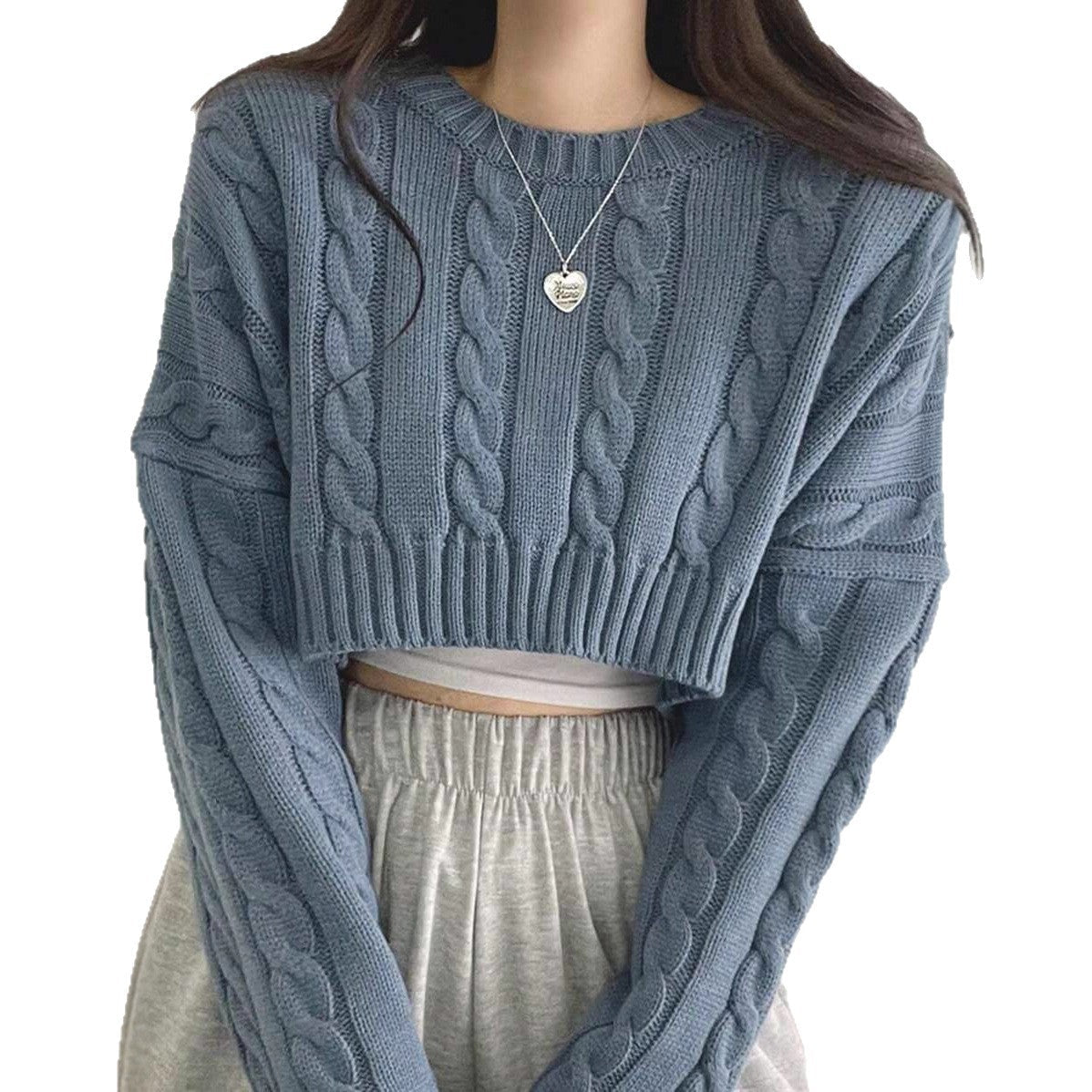 Damen Strickpullover mit strukturierter Kabeloptik WW