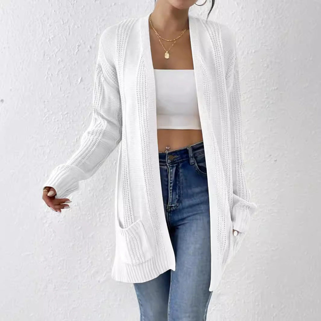Damen Strickjacke mit Taschen WW