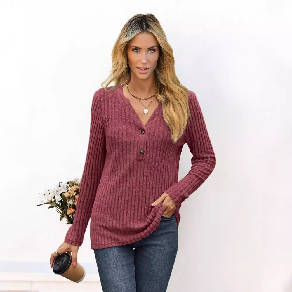 Damen lässiges Langarmshirt WW