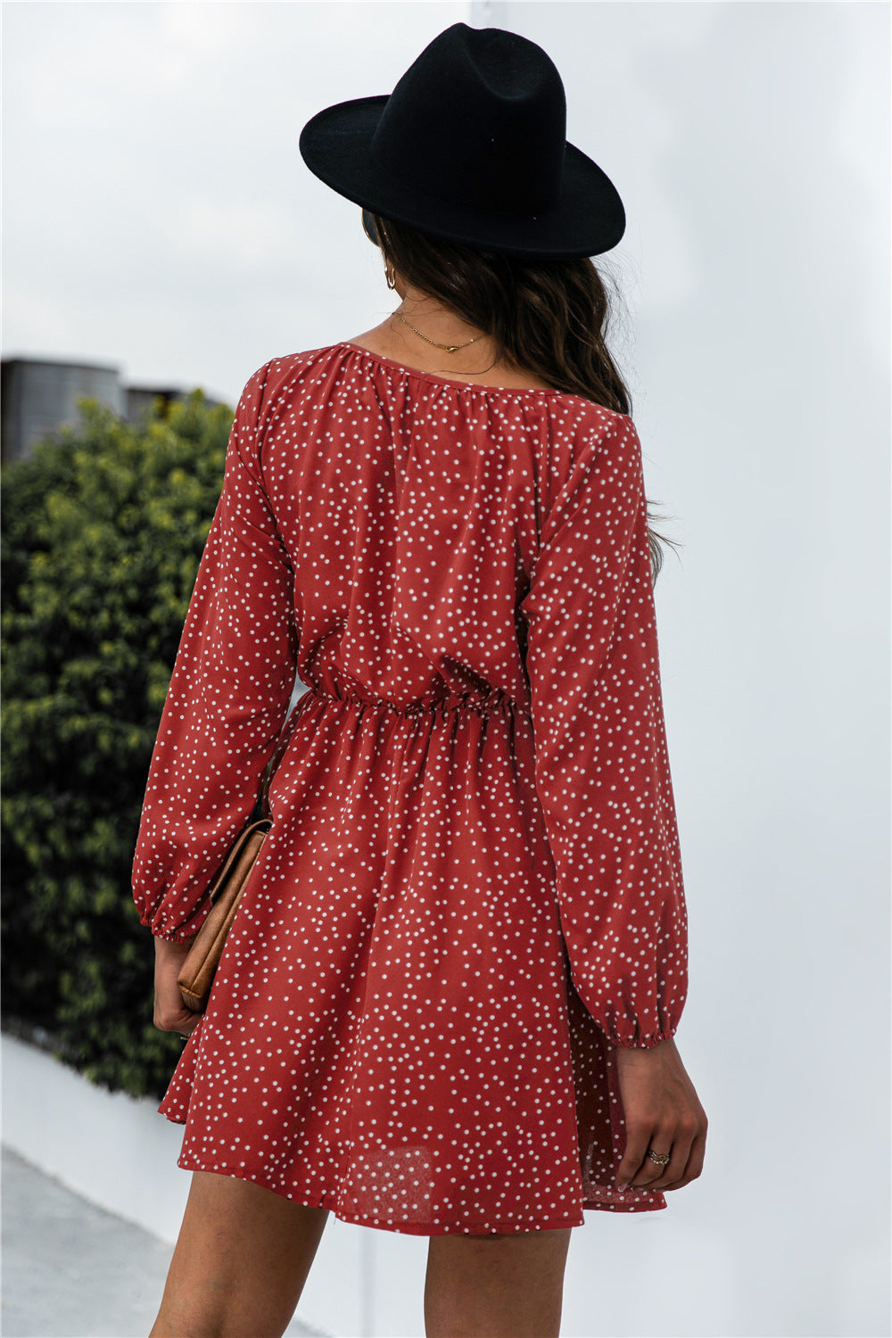 Damen Sommerkleid mit Polka-Dots WW