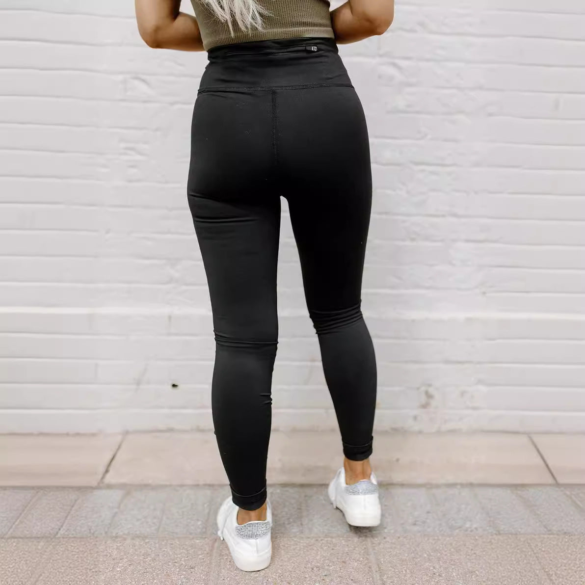 Damen Stepp-Leggings mit Riss-Detail WW
