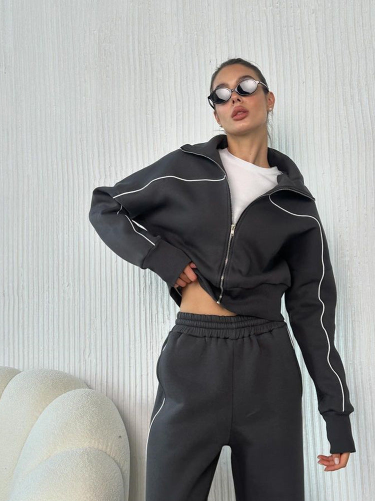 Damen urbanes Sport-Set mit lässigem Schnitt und praktischen Seitentaschen WW