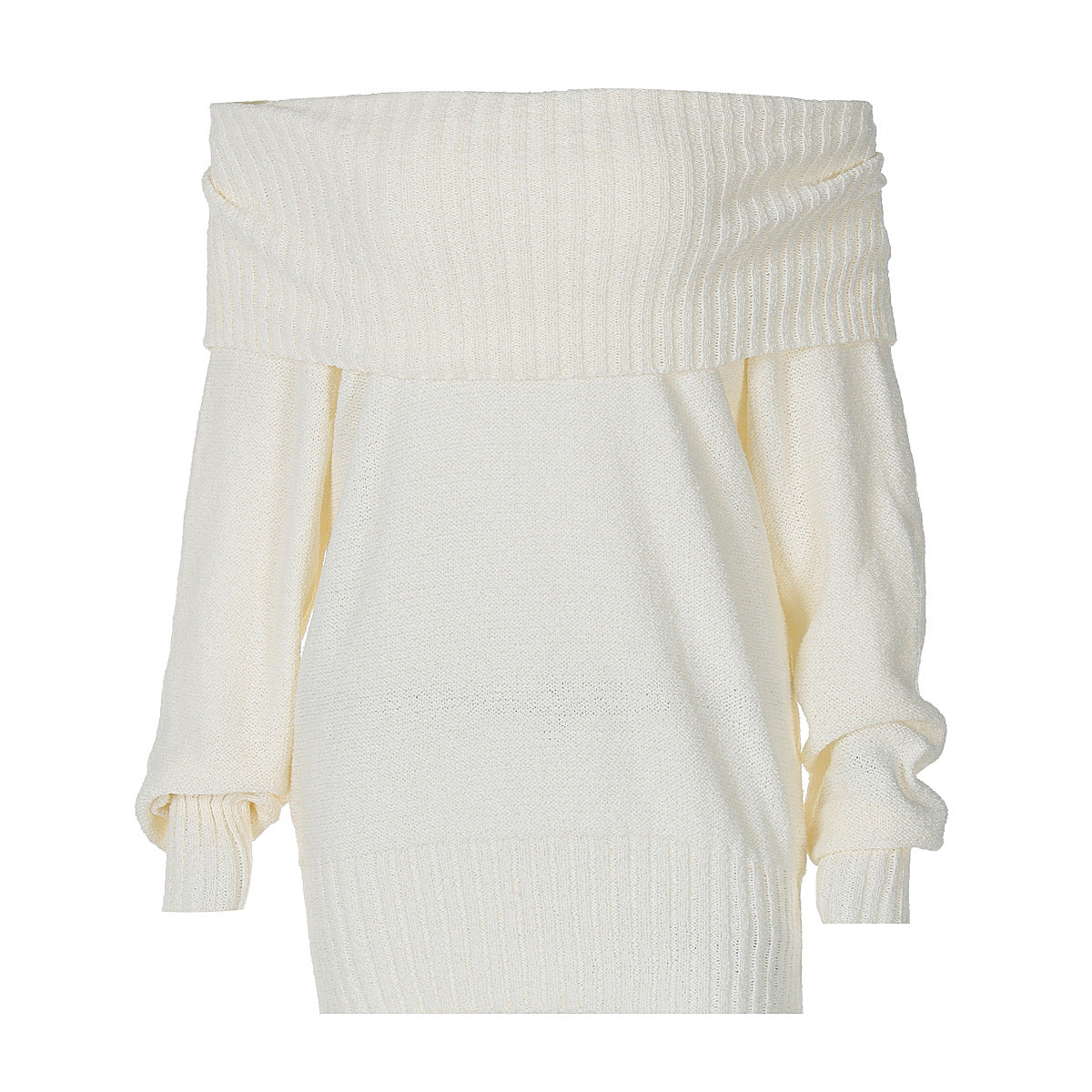 Damen Off-Shoulder Strickpullover WW