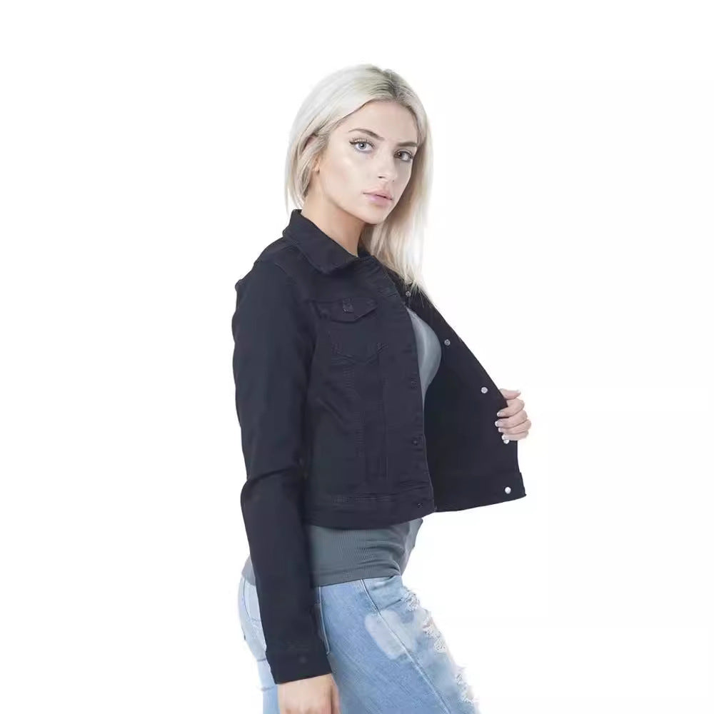 Damen lässige Jeansjacke WW