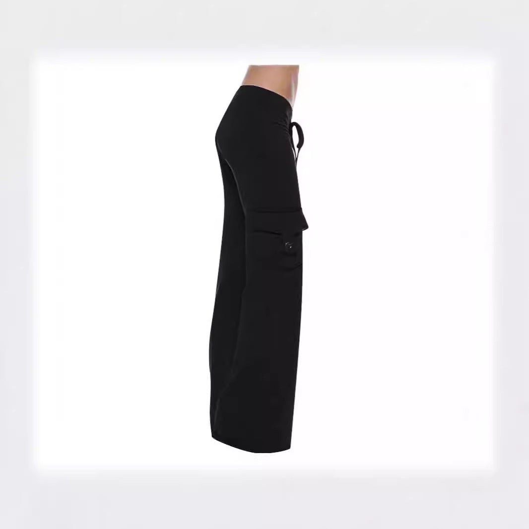Damen Bequeme Freizeithose mit seitlichen Taschen und elastischem Bund WW