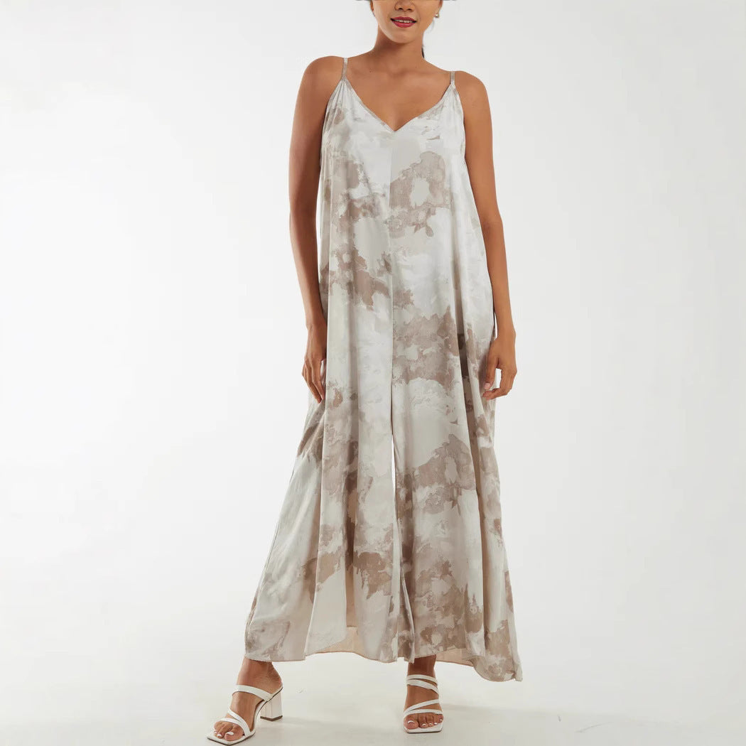 Damen Maxi-Kleid mit feinem Stoff und eleganten Trägern WW