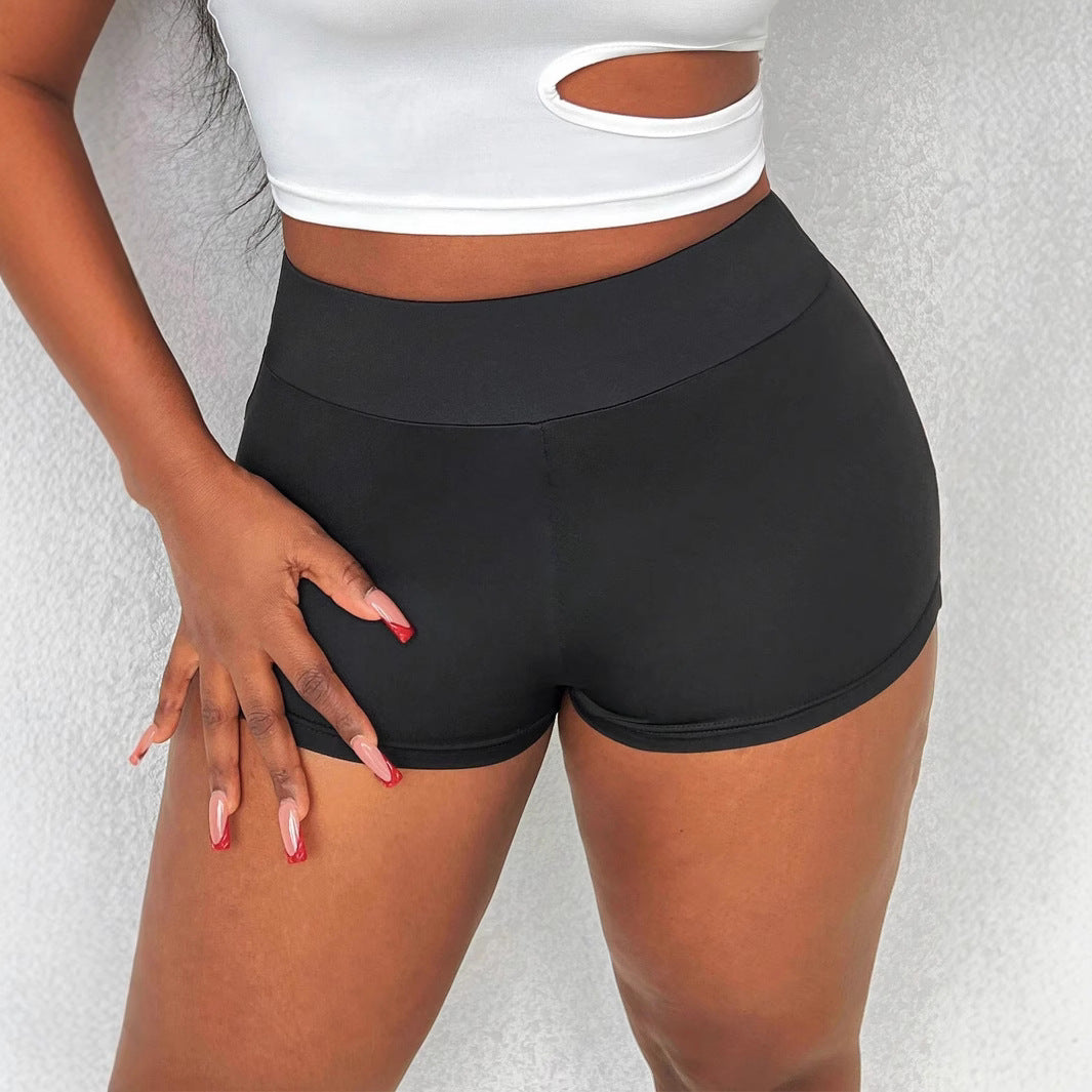 Damen Sportliche High-Waist Shorts mit innovativem Schnitt WW
