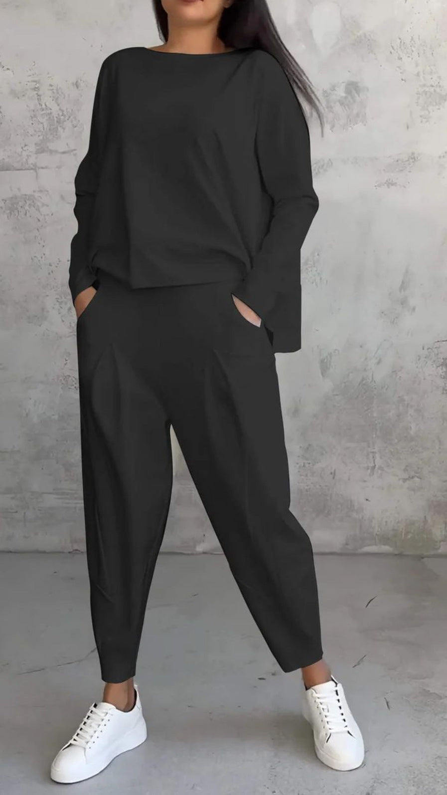 Damen lässiges Zweiteiliges Set aus hochwertiger Viskose WW