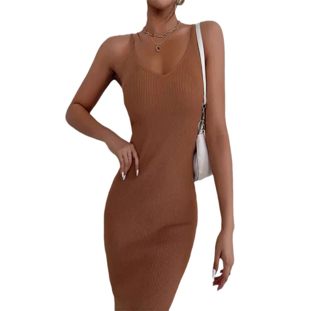 Damen Strickkleid mit figurbetontem Schnitt WW