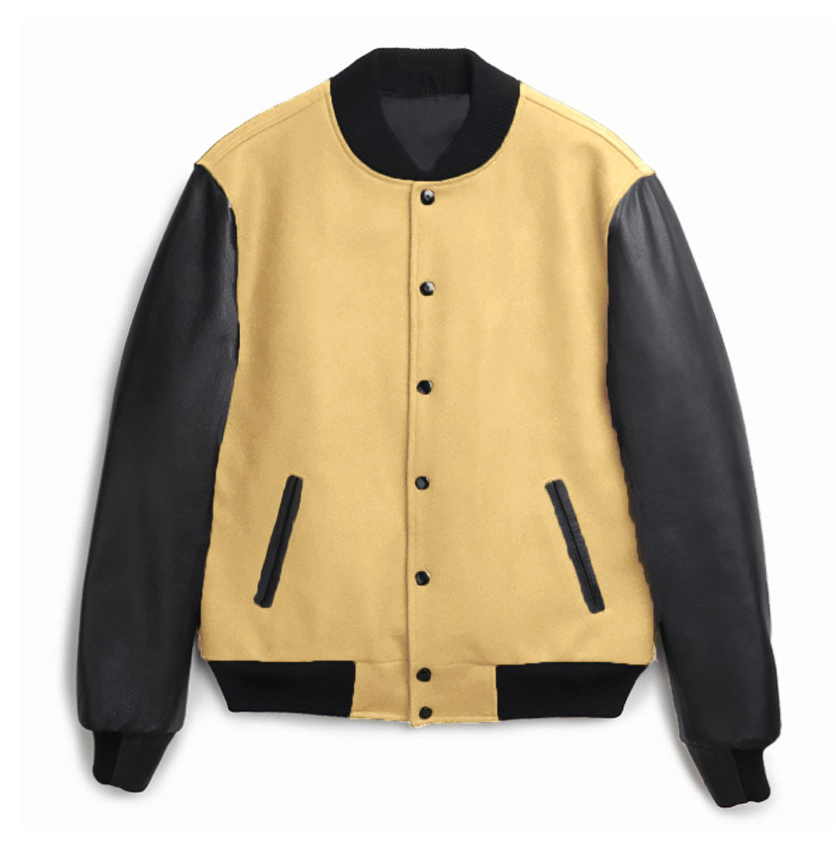 Herren Freizeit-Bomberjacke mit kontrastierenden Ärmeln und praktischen Taschen WW