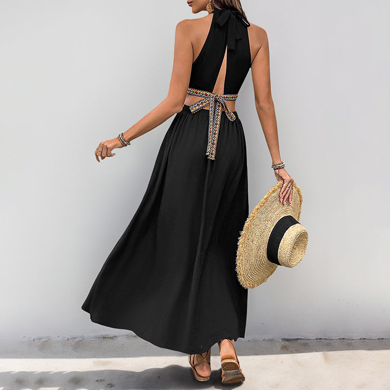 Damen Maxikleid mit raffiniertem Cut-Out-Design und eleganten Zierdetails WW