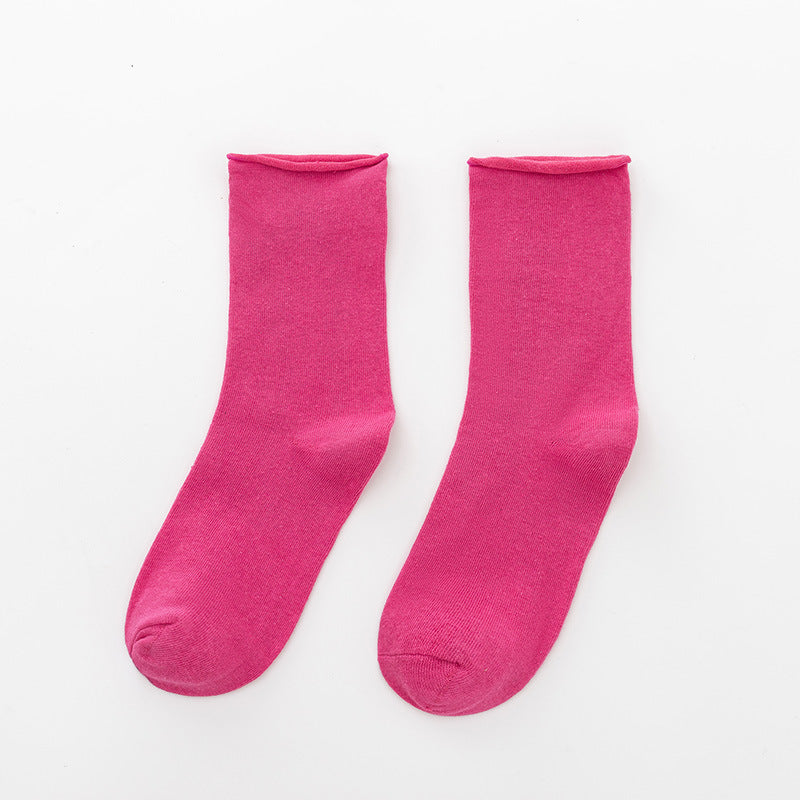 Damen Komfortable Baumwollsocken im klassischen Stil WW