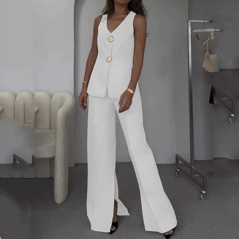 Damen Anzug mit Tailored Schnitt und eleganter Knopfdetaillierung WW