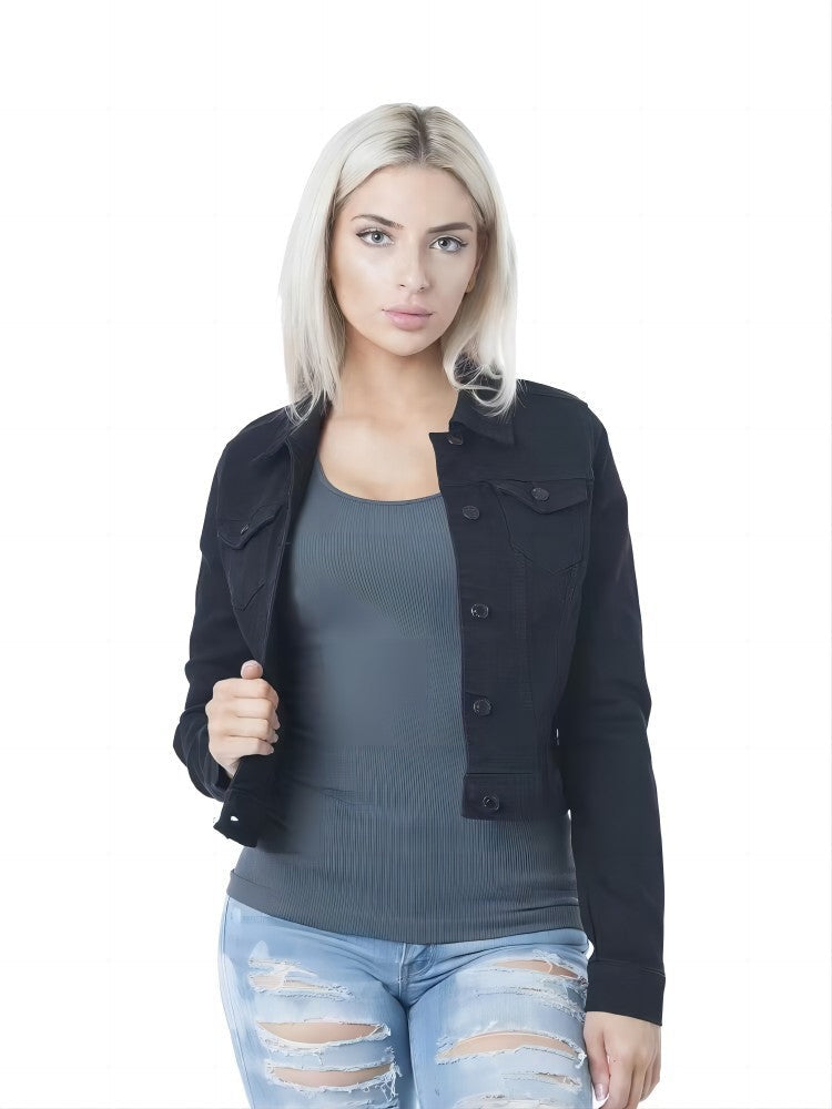 Damen lässige Jeansjacke WW