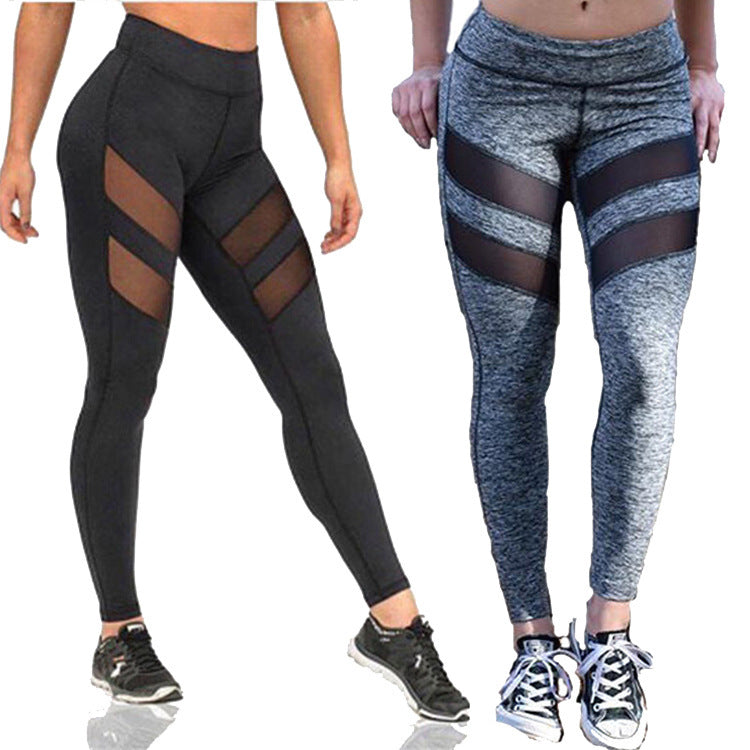 Damen Sport-Leggings mit atmungsaktiven Mesh-Einsätzen WW