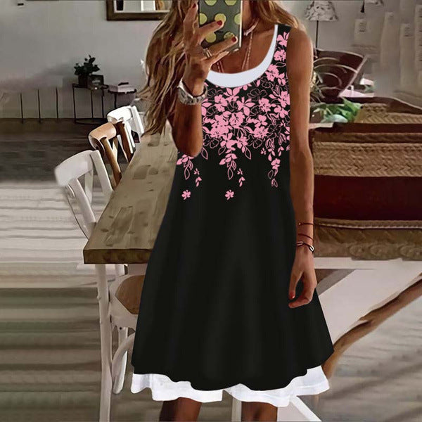 Damen Sommerliches Freizeitkleid mit floralem Detail und schwingendem Schnitt WW