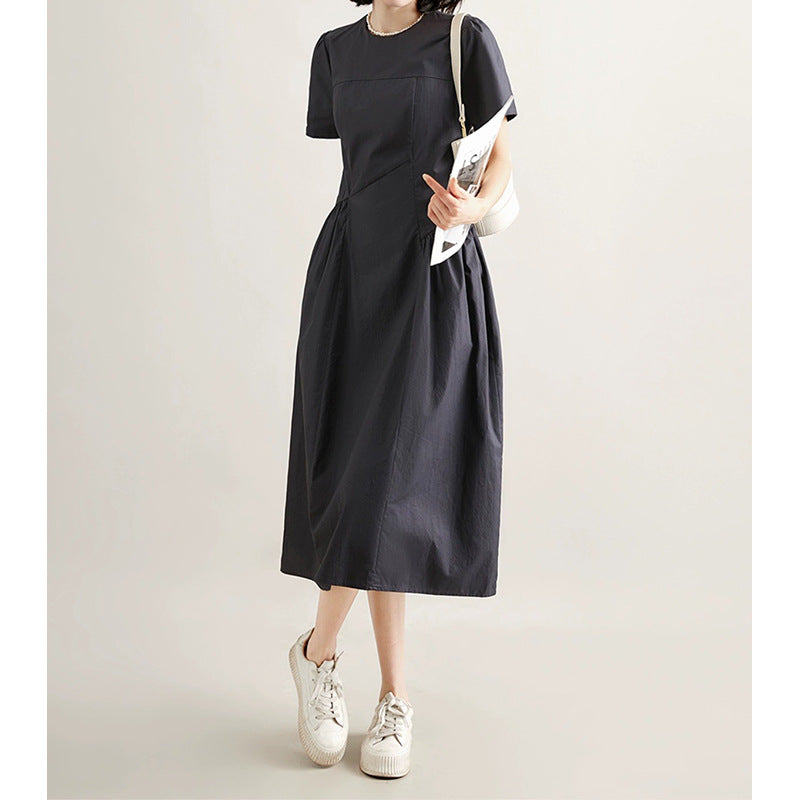 Damen A-Linie Maxikleid mit plissiertem Rock WW